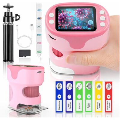 AMT EDUKACYJNY CYFROWY OPTYCZNY MIKROSKOP DLA DZIECI PRZYBLIŻENIE 1000X LED HD DUŻY ZESTAW PREPARATY DO MIKROSKOPU AMT EDUKACYJNY CYFROWY OPTYCZNY MIKROSKOP DLA DZIECI PRZYBLIŻENIE 1000X LED HD DUŻY ZESTAW PREPARATY DO MIKROSKOPU