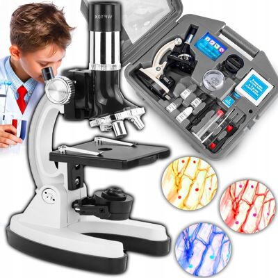 Inny producent Mikroskop Optyczny Zoom 1200x Zestaw Laboratoryjny 3 Obiektywy + Akcesoria Inny producent Mikroskop Optyczny Zoom 1200x Zestaw Laboratoryjny 3 Obiektywy + Akcesoria