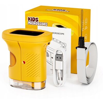 AMT PRZENOŚNY MIKROSKOP CYFROWY DLA DZIECI EKRAN HD 2,4' CALE IPS 8 LED 1000X AMT PRZENOŚNY MIKROSKOP CYFROWY DLA DZIECI EKRAN HD 2,4' CALE IPS 8 LED 1000X