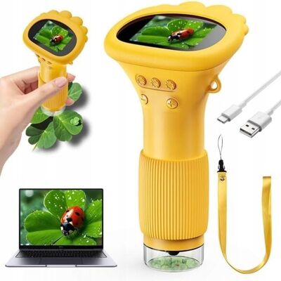 AMT ZESTAW MIKROSKOP CYFROWY LED EKRAN HD 2MP 1000X EDUKACYJNY KIESZONKOWY USB AMT ZESTAW MIKROSKOP CYFROWY LED EKRAN HD 2MP 1000X EDUKACYJNY KIESZONKOWY USB