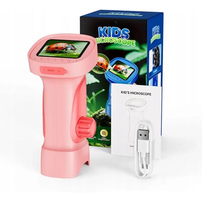 AMT Edukacyjny Zestaw Mikroskop Cyfrowy Led 1000x Ekran Hd Lcd 2mp Przenośny AMT Edukacyjny Zestaw Mikroskop Cyfrowy Led 1000x Ekran Hd Lcd 2mp Przenośny