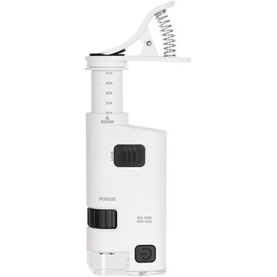Sagittarius Kieszonkowy Mikroskop Led Z Adapterem Do Smartfona 40x-60x Sagittarius Kieszonkowy Mikroskop Led Z Adapterem Do Smartfona 40x-60x