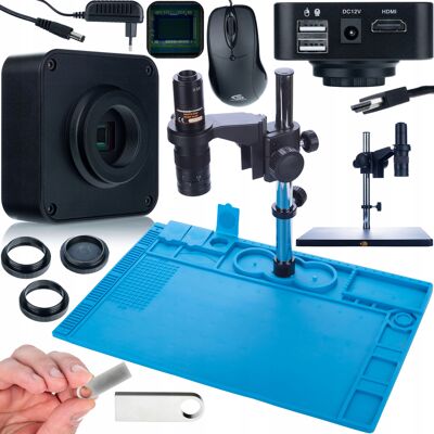 Inny producent Mikroskop Cyfrowy Stabilny Kamera 16mpix Silikonowa Mata Żelazna Podstawa Inny producent Mikroskop Cyfrowy Stabilny Kamera 16mpix Silikonowa Mata Żelazna Podstawa