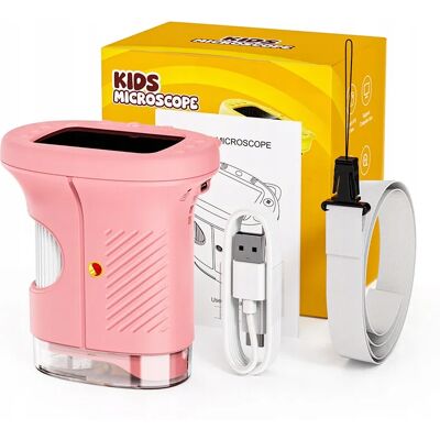 AMT Przenośny Mikroskop Cyfrowy Kieszonkowy Ekran Hd 2,4' Cale Ips 8 Led 1000x AMT Przenośny Mikroskop Cyfrowy Kieszonkowy Ekran Hd 2,4' Cale Ips 8 Led 1000x