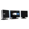 Auna VPC-191, zestaw stereo USB, MP3, CD, SD, AUX, FM, dotykowy panel obsługi, czarny/srebrny