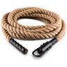 Capital Sports Power Rope H6, lina do ćwiczeń siłowych z haczykami, 6 m, 3,8 cm, konopie