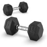 Capital Sports Hexbell Dumbbell, hantle, para, 17,5 kg