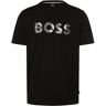 Boss Koszulka męska - Thompson 15 Mężczyźni Bawełna czarny nadruk, L - Size: L