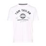 Tom Tailor T-shirt męski Mężczyźni Bawełna biały nadruk, L - Size: L