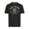 Tom Tailor T-shirt męski Mężczyźni Bawełna szary nadruk, S - Size: S