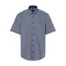 Van Graaf Koszula męska - Łatwe prasowanie Mężczyźni Regular Fit Bawełna niebieski w kratkę, 39/40 - Size: 39/40