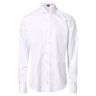 Finshley & Harding Koszula męska z wywijanymi mankietami Mężczyźni Slim Fit Bawełna biały jednolity, 40 - Size: 40