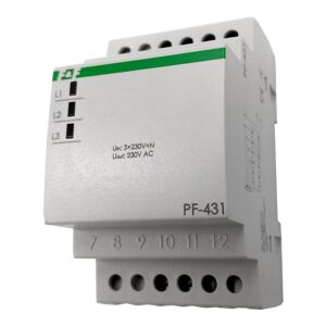 F&F Automatyczny przełącznik faz F&F; PF-431 16A 230V AC na szynę DIN - wysyłka w 24h