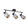 Italux Santia SPL-65342-3-BK-SG listwa plafon lampa sufitowa spot 3x40W E14 dymiona/czarna