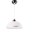 Lamkur Mel 15514 lampa wisząca zwis 1x60W E27 biała/srebrna - wysyłka w 24h