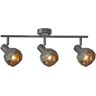 Italux Harley SPL-3480-3-GR-GD listwa plafon lampa sufitowa spot 3x40W E14 szara/złota