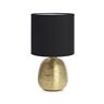 Lampka stołowa Markslojd Oscar 107068 1x60W E27 czarna/złota