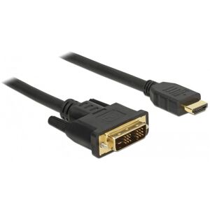 Delock Kabel DVI-D (18+1) - HDMI M/M v1.2 2m Single Link czarny