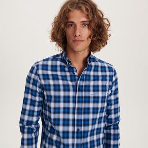 Reserved - Koszula regular fit w kratę - Niebieski - Męski - Size: L,M,S,XL
