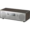 Panasonic RF-D100 radio DAB-FM (obsługuje różne źródła muzyki: FM, Bluetooth, DAB/DAB+ i AUX-IN, pełnozakresoww głośniki 6.5cm), czarno-srebrne