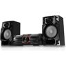 Panasonic SC-AKX320 mini system Power Audio (Bluetooth, D.Bass Beat, głośnik niskotonowy 16cm, aplikacja MAX Juke, Local Preset EQ), czarny