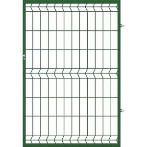 POLBRAM Furtka ogrodzeniowa panelowa zielona, 150x100 cm, prawa