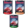 15 zł taniej! Rocco Classic, 18 x 400 g  - Mix V: czysta wołowina, wołowina/łosoś, wołowina/kaczka