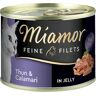 Megapakiet Miamor Feine Filets w puszkach, 12 x 185 g - Tuńczyk z kalmarami