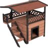 zooplus Exclusive Maisonette domek dla kota - Dł. x szer. x wys.:  77 x 56,4 x 72,4 cm