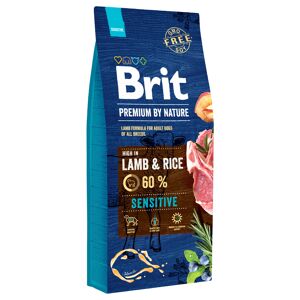 Brit Premium By Nature Sensitive Lamb, jagnięcina z ryżem - 15 kg