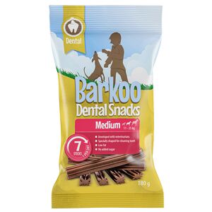 Barkoo Dental Snacks - Dla średnich psów, 180 g, 7 szt.