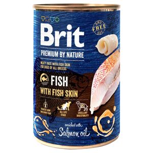 Brit Premium by Nature, 6 x 400 g - Ryba ze skórą rybną