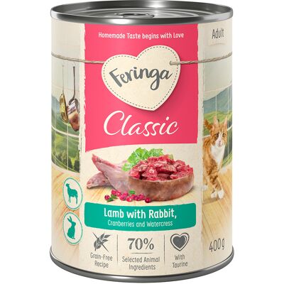Feringa Classic Meat Menu, 6 x 400 g - Jagnięcina i królik Feringa Classic Meat Menu, 6 x 400 g - Jagnięcina i królik
