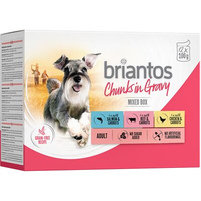 Briantos Chunks w sosie, 12 x 100 g - Pakiet mieszany Briantos Chunks w sosie, 12 x 100 g - Pakiet mieszany