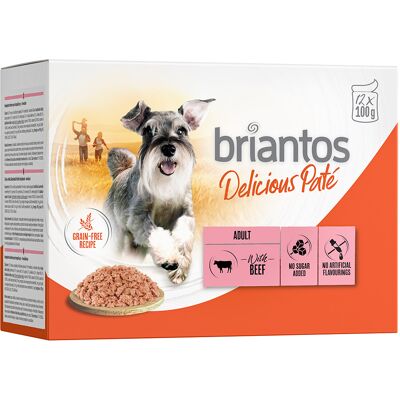 Briantos Delicious Paté, 12 x 100 g - Wołowina Briantos Delicious Paté, 12 x 100 g - Wołowina