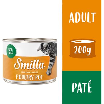 Smilla Puszki z drobiem, 6 x 200 g - Drób z kaczką Smilla Puszki z drobiem, 6 x 200 g - Drób z kaczką