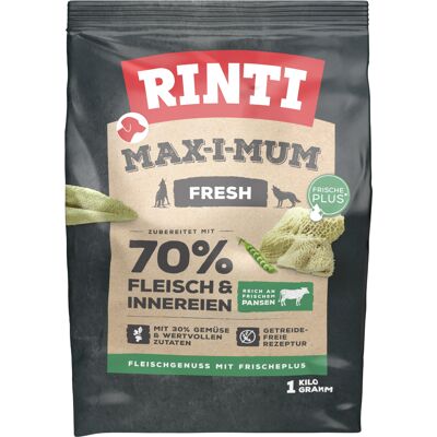 Rinti Max-i-mum - Bezglutenowa karma dla psa z 70% mięsa - Wrażliwi i Naturalni Rinti Max-i-mum - Bezglutenowa karma dla psa z 70% mięsa - Wrażliwi i Naturalni