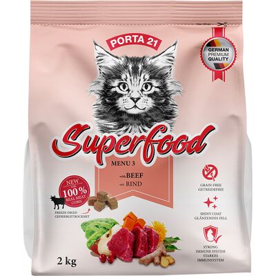 Porta 21 Superfood Menu, z wołowiną - 2 kg Porta 21 Superfood Menu, z wołowiną - 2 kg