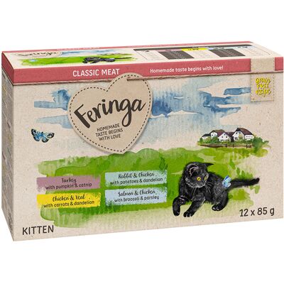 Feringa Classic Meat Menu Kitten - Bezglutenowe jedzenie dla kociąt Feringa Classic Meat Menu Kitten - Bezglutenowe jedzenie dla kociąt