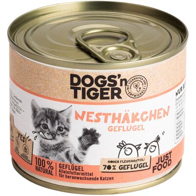 Dogs'n Tiger Junior Cat, 6 x 200 g - Drób Dogs'n Tiger Junior Cat, 6 x 200 g - Drób