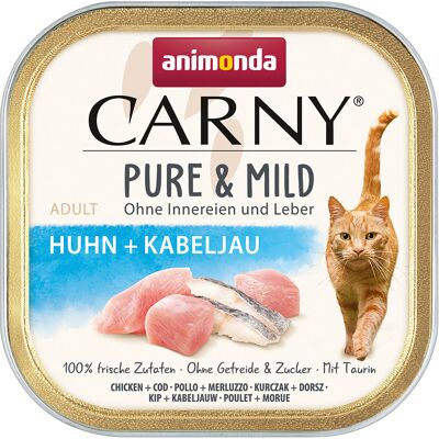 Animonda Carny Adult Pure & Mild, 32 x 100 g - Kurczak + dorsz Animonda Carny Adult Pure & Mild, 32 x 100 g - Kurczak + dorsz