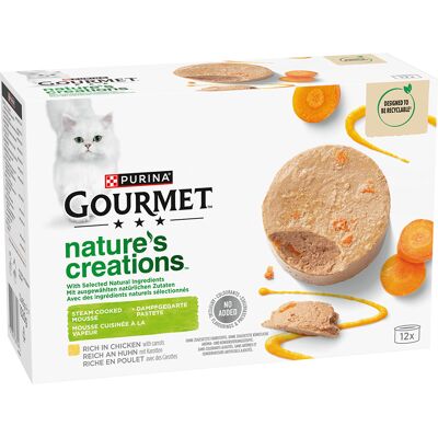 Gourmet Nature's Creations Kurczak i Marchew w mokrej karmie - 12x85g Gourmet Nature's Creations Kurczak i Marchew w mokrej karmie - 12x85g