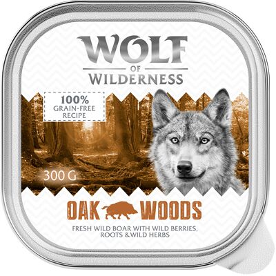 Wolf of Wilderness Monoprotein Adult, 6 x 300 g - Oak Woods - dziczyzna Wolf of Wilderness Monoprotein Adult, 6 x 300 g - Oak Woods - dziczyzna