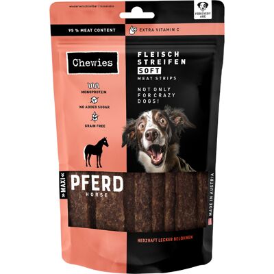 Chewies Soft mięsne paski - Konina, 150 g Chewies Soft mięsne paski - Konina, 150 g