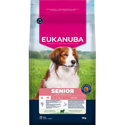Eukanuba Premium Nutrition Senior Small & Medium Breed, jagnięcina i ryż - 3 kg Eukanuba Premium Nutrition Senior Small & Medium Breed, jagnięcina i ryż - 3 kg