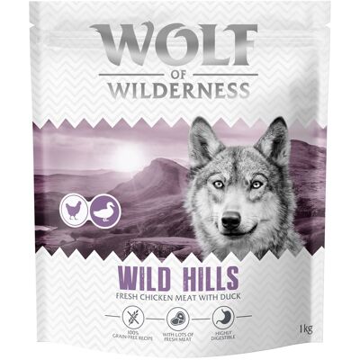 Wolf of Wilderness Adult "Wild Hills" kaczka (bestseller) - 1 kg: nowa receptura Wolf of Wilderness Adult "Wild Hills" kaczka (bestseller) - 1 kg: nowa receptura