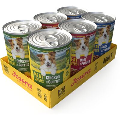 Josera Meatlovers Menu, 6 x 400 g - Pakiet mieszany (3 smaki, nowa szata graficzna) Josera Meatlovers Menu, 6 x 400 g - Pakiet mieszany (3 smaki, nowa szata graficzna)