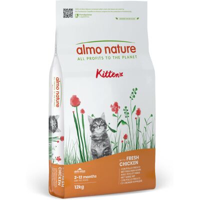 Almo Nature Holistic Kocięta - Kurczak i Ryż 12kg Almo Nature Holistic Kocięta - Kurczak i Ryż 12kg