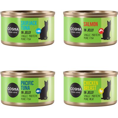 Mieszany pakiet próbny Cosma Original w galarecie - Pakiet mieszany, 6 x 85 g Mieszany pakiet próbny Cosma Original w galarecie - Pakiet mieszany, 6 x 85 g