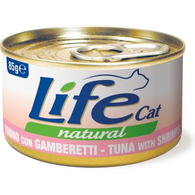 Life Cat Natural Adult - Mokra karma dla kota z tuńczykiem i krewetkami Life Cat Natural Adult - Mokra karma dla kota z tuńczykiem i krewetkami